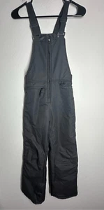 Arctix Overalls Youth Size M/3K Black Gray Snow Ski Bib Insulated Straight Leg - Picture 1 of 9