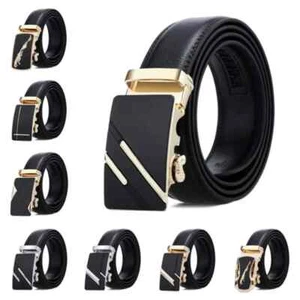 New Famous Brand Belt New Male Designer Automatic Buckle Leather Men Belt 20cm - Picture 1 of 1