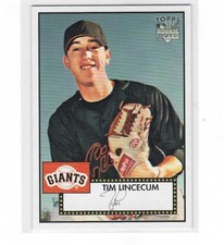 2007 Topps 1952 Edition #130a Tim Lincecum Giants NM-MT (RC - Rookie Card)