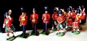 Vtg. Toy Soldiers Band, 10 pcs. (mostly Britains) Made in England in 1960's - Picture 1 of 7