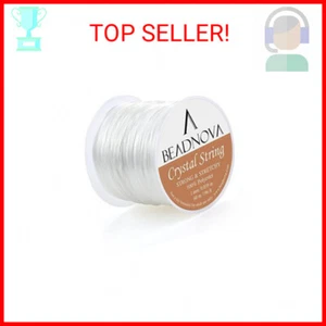 BEADNOVA 1mm Elastic Stretch Crystal String Cord for Jewelry Making Bracelet Bea - Picture 1 of 2