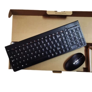 USA layout black wireless keyboard and mouse set for lenovo SK-8861 - Picture 1 of 6