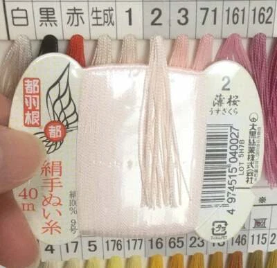 Japanese Silk thread for hand sewing  / 40 meters : color number 2 - Image 1 of 4