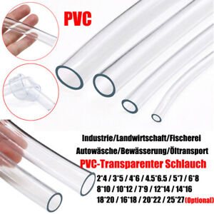 PVC Benzinschlauch Ölleitung Schlauchleitung Transparent ID 2mm~20mm Meterware 