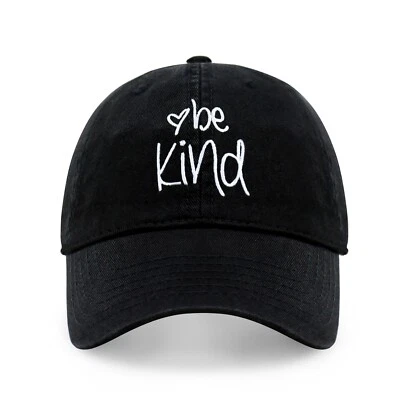 CHOK.LIDS Be Kind Trendy Womens Baseball Cap Unisex Fashion Cotton Polo Style - Image 1 of 4