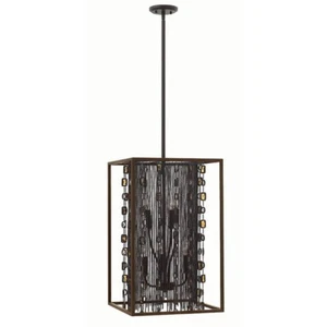 Fredrick Ramond Mercato 6 Light Foyer 2 Tier, Anchor Bronze - FR32546ABR - Picture 1 of 1