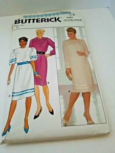 Vintage Butterick Pattern 6391 Sz 10 1980s Dress - Picture 1 of 3