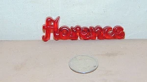 PIN DE PLÁSTICO ROJO HORENCE - Imagen 1 de 4