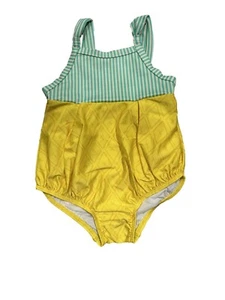 Toddler Girls' Pineapple Print One Piece Swimsuit - Cat & Jack Yellow 2T - Picture 1 of 2