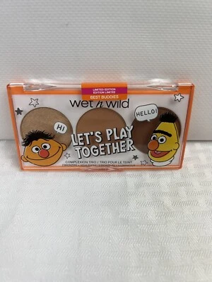Wet n Wild SESAME STREET Highlighter LET'S PLAY TOGETHER Blush BEST BUDDIES Trio - Image 1 of 4
