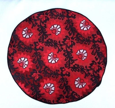 Lord R Colton Masterworks Pocket Round Turin Red Floral Silk - $75 Retail New - Image 1 of 2