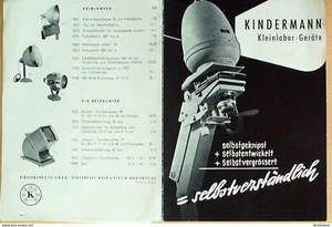 Kindermann Catalogue (Lentilles loupes) Allemagne 1936 - Imagen 1 de 3