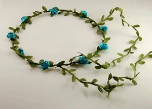 Girl  Flower Leaf hair headband Tiara Wreath - Picture 1 of 1