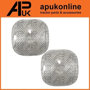 2x Rear Clear Reverse Light Lamp Lens for JCB 530-70 532-120 535-95 Telehandler - Picture 1 of 4