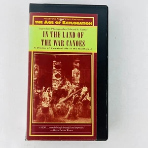 In The Land Of The War Canoes VHS Video Native American Series Documentary - Picture 1 of 2