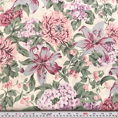 Coventry Collection by Hoffman Fabrics Floral Cotton Fabric by the HALF YARD - Image 1 of 2