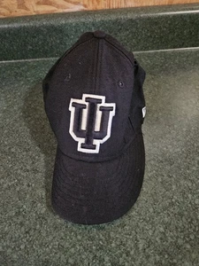 Indiana Hoosiers Hat 59FIFTY New Era Black IU NCAA Fitted Size 7 i/8 Cap - Picture 1 of 3