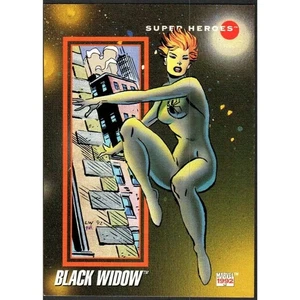 Marvel 1992 Impel Super Heroes Black Widow Trading Card #12 EUC Sleeved CCG TCG - Picture 1 of 2