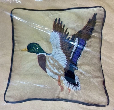 VTG Creative Circle Needlepoint Pillow Kit Magnificent Mallard Duck 0481 NEW - Image 1 of 4