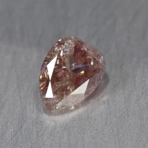 0.30Ct Pear_Incredible Untreated Natural Pink Diamond From Argyle - Picture 1 of 2