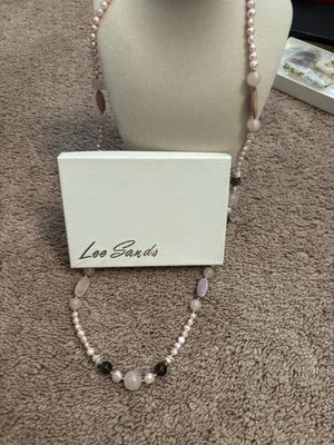 Lee Sands Pink Pearl Necklace Brand New Very Beautiful  - Image 1 of 4