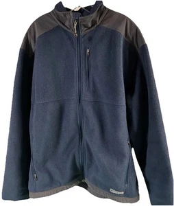Eastern Mountain Sports Polartec Fleece Jacket Men's Blue And Gray Winter L - Picture 1 of 13