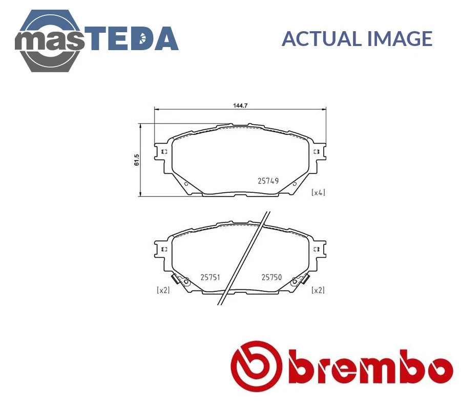P 54 065 JUEGO PASTILLAS FRENO PASTILLAS FRENO DELANTERO TRASERO BREMBO NUEVO OE REPUESTO Foto 1 de 4