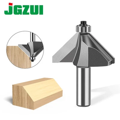 YABUBESTSHOP 6mm und 12mm Schaft Router Bit mit 45 Grad Abschrägung für Holzfräsen