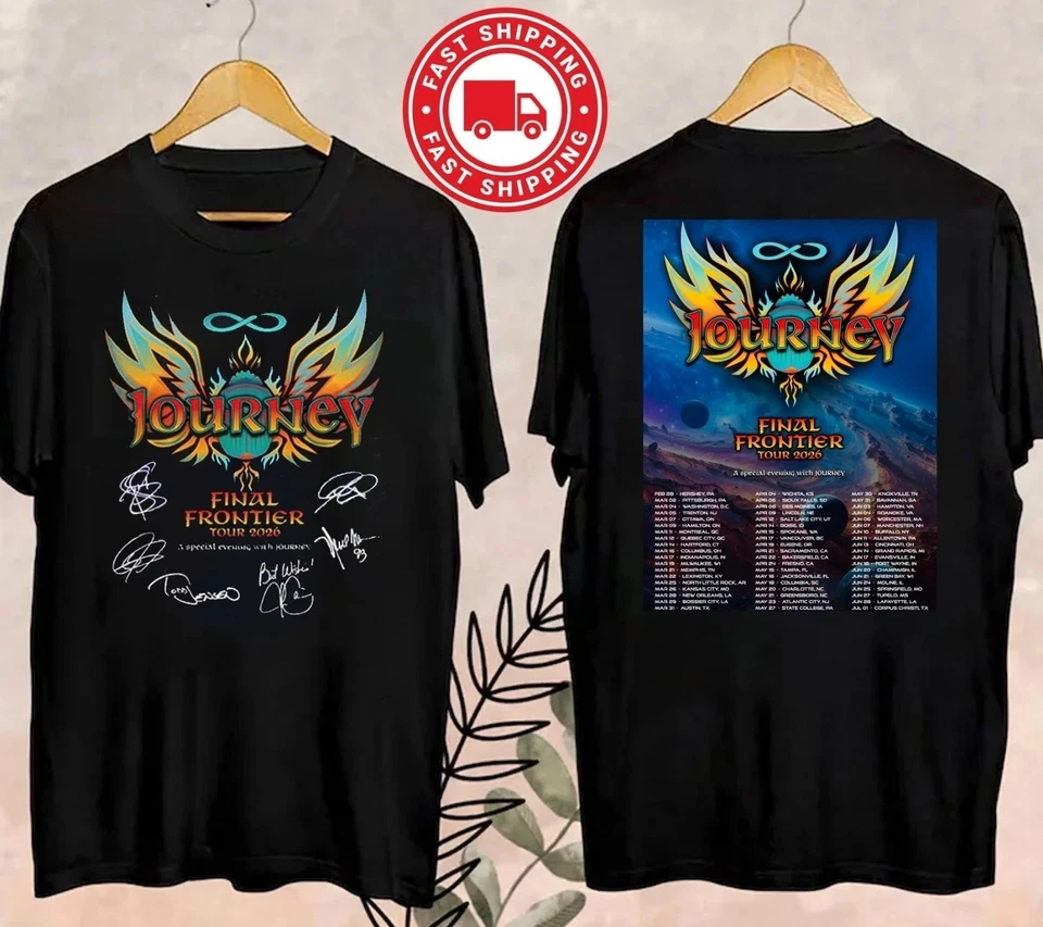 Camiseta Journey Band Final Frontier Tour 2026 Signature AN65101 Foto 1 de 1