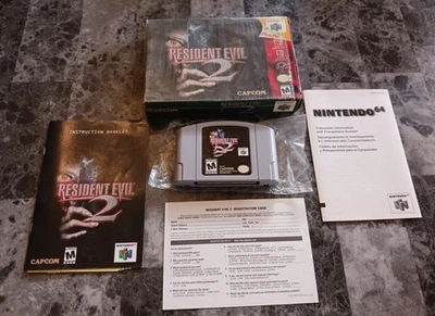 Resident Evil 2 (Nintendo 64), 1999, COMPLETE CIB, TESTED Authentic - Image 1 of 4