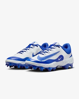Nike Alpha Huarache 4 Elite MCS Royal Blue Baseball Cleat FD6255-106 Men Size 10 - Image 1 of 4