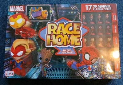 3D Marvel Race Home - The Fast Ludo Game - Brand New In Cellophane Wrapper  - Image 1 of 2