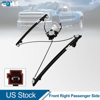 Regulador de ventana lateral del pasajero delantero con motor para Dodge Caravan Van 2001-2003 Foto 1 de 4