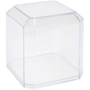 Estuche de softbol transparente Pioneer Plastics (resistente a los rayos UV), 4" W X 4" D X 4,125" H - Imagen 1 de 3