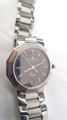 Reloj de cuarzo suizo para hombre Baume & Mercier Riviera 5131.2 esfera negra Foto 1 de 4