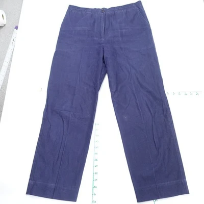 Pantalones Izod Lacoste De Colección Para Mujer 10 Azul Marino Algodón Logo Pierna Recta Informales Foto 1 de 4