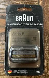 AUTHENTIC Braun Replacement Shaver Head 92S Silver-Compatible w/ Braun Series 9 - Picture 1 of 3