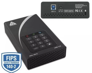 Apricorn Aegis Padlock DT 256-bit ES XTS Encryption 4 TB/ USB 3.0 - Picture 1 of 3