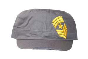 Elegante sombrero cadete para mujer - insignia - gris oscuro - Imagen 1 de 1