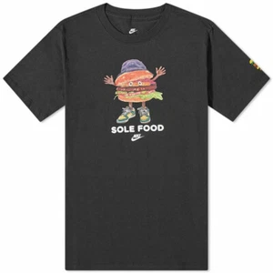 Mens Nike Tee SOLE FOOD Hamburger Dunks Graphic T-shirt Size XL Black DN5172-010 - Picture 1 of 5
