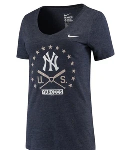 NY YANKEES SHIRT WOMENS SML NIKE ARMED FORCES MLB BASEBALL MILITARY MEMORIAL DAY - Picture 1 of 3