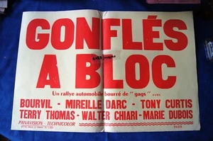 AFFICHE BANDEAU GONFLES A BLOC 1969 BOURVIL M DARC T CURTIS - Imagen 1 de 1
