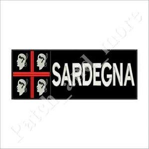 [Patch] 4 Mori Sardinia Bottom Black CM 30 x 12 Embroidered Patch -1197 - Picture 1 of 1