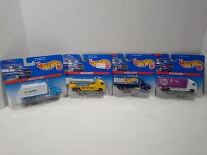 LOTTO DI 4 trasportatori Hot Wheels: buoni e abbondanti, riciclare America, Dunlop, manutenzione - Foto 1 di 6