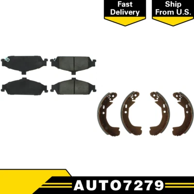 Juego de 2 pastillas de freno y zapatas de freno metálicas delanteras y traseras para Chevrolet Classic Foto 1 de 4