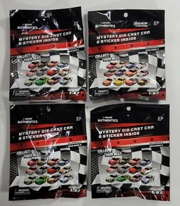 2019 Nascar Authentics Mystery Die-Cast Car Wave 5 Lot Of 4 bags 1/87 Scale NEW! - Picture 1 of 4