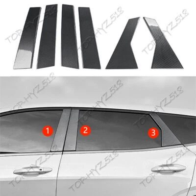 Postes de pilar de ventana ABS de fibra de carbono para Kia Sportage 2023-2024 Foto 1 de 4