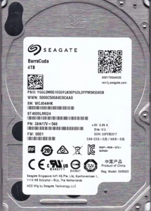 ST4000LM024 p/n: 2AN17V-566 sn: WCJ f/w: 0001 WU FEB/ 2017 4TB SATA 2.5" SEAGATE - Picture 1 of 5