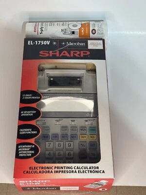 Sharp EL-1750V Electronic Printing Calculator 12 Digit/ 2 Color Printer New - Image 1 of 3