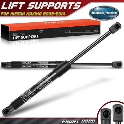 2 piezas soportes de elevación del capó delantero amortiguadores puntales para Nissan Máxima 2009-2014 sedán Foto 1 de 4
